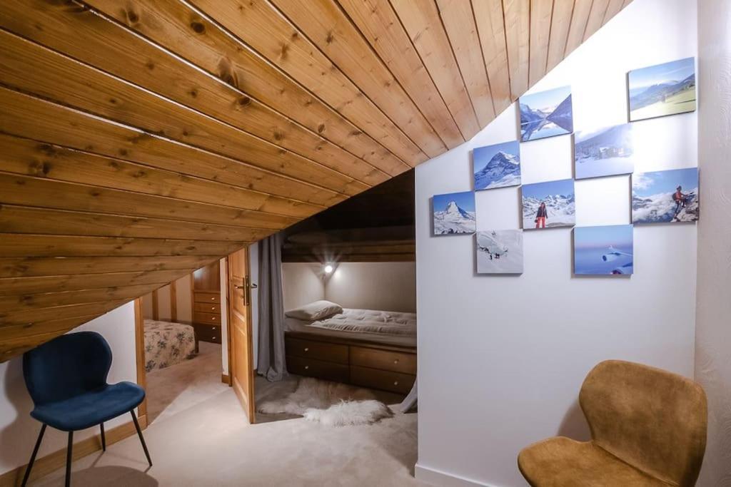 Bel Appartement Entier En Style Chalet A Chamonix Dış mekan fotoğraf