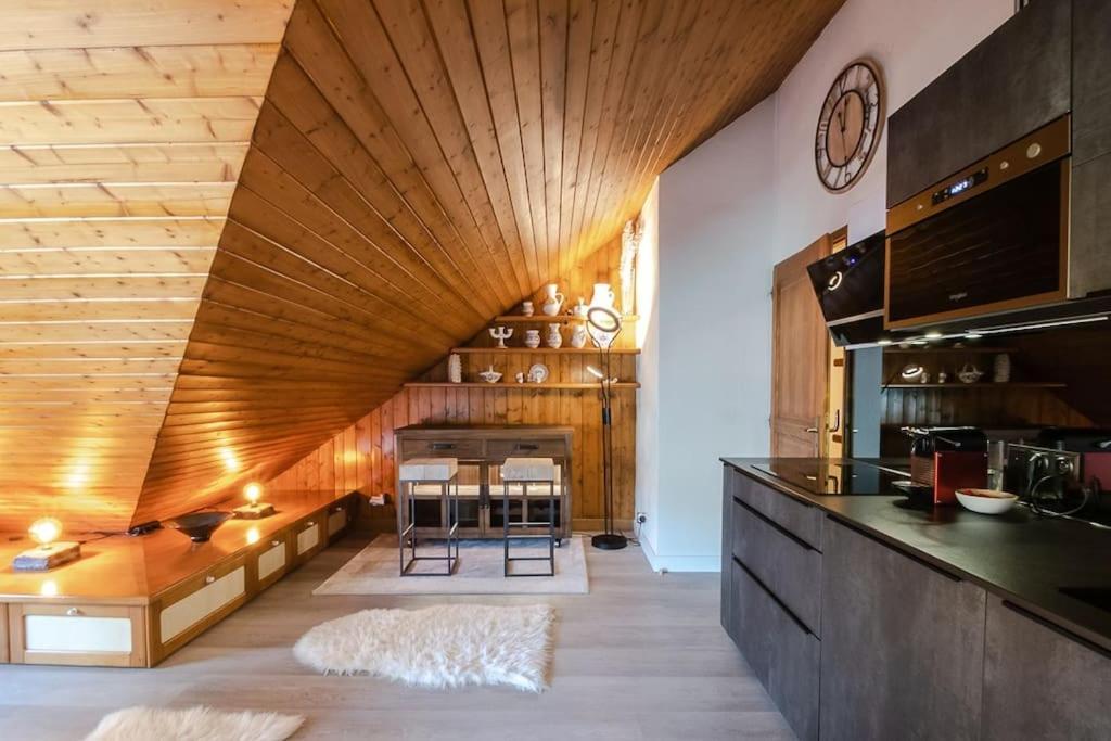 Bel Appartement Entier En Style Chalet A Chamonix Dış mekan fotoğraf